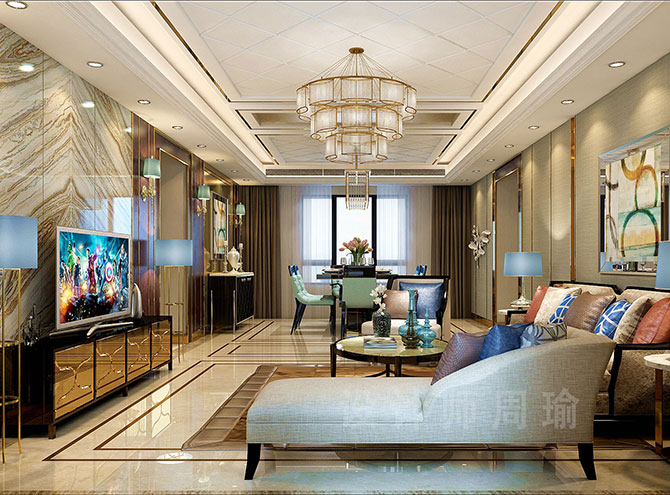 狂草女白领世纪江尚三室两厅168平装修设计效果欣赏